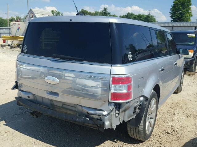 2FMGK5DC7CBD16939 - 2012 FORD FLEX LIMIT SILVER photo 4