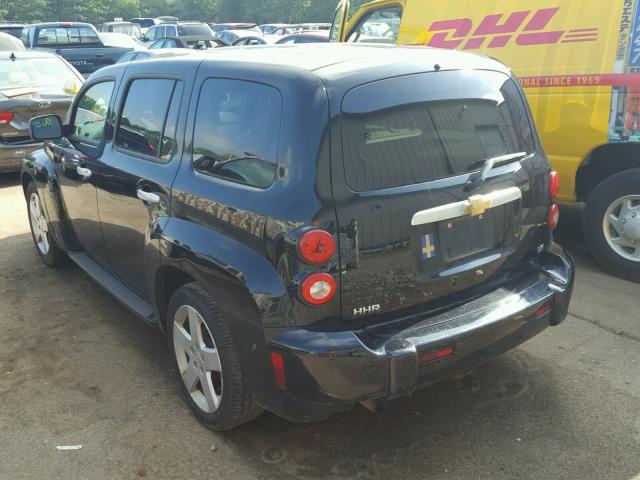 3GNDA13D47S603188 - 2007 CHEVROLET HHR LS BLACK photo 3