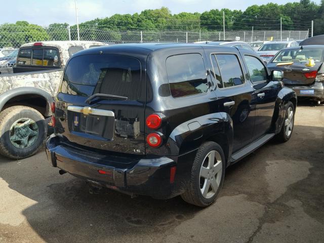 3GNDA13D47S603188 - 2007 CHEVROLET HHR LS BLACK photo 4