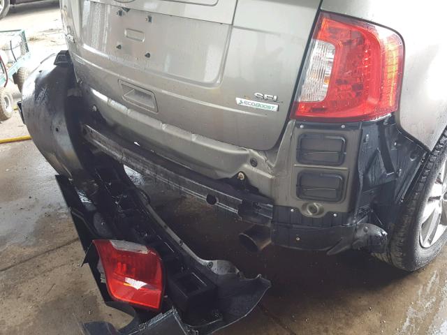 2FMDK3J96DBA39752 - 2013 FORD EDGE SEL GRAY photo 9