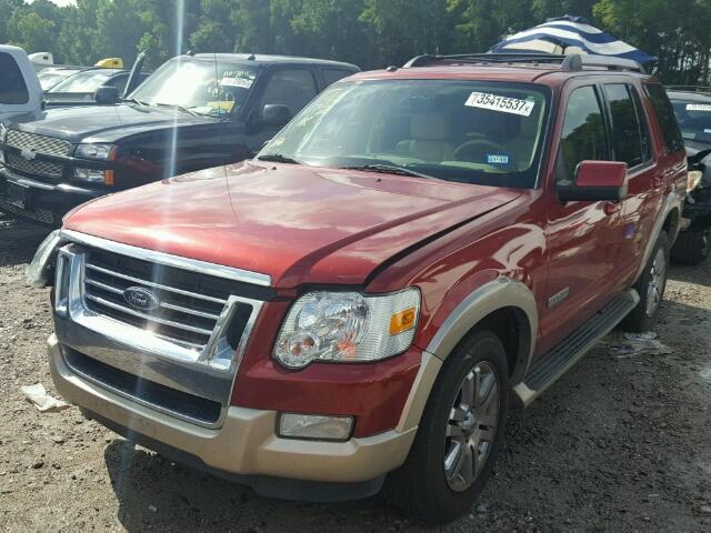 1FMEU64E27UB78929 - 2007 FORD EXPLORER E MAROON photo 2