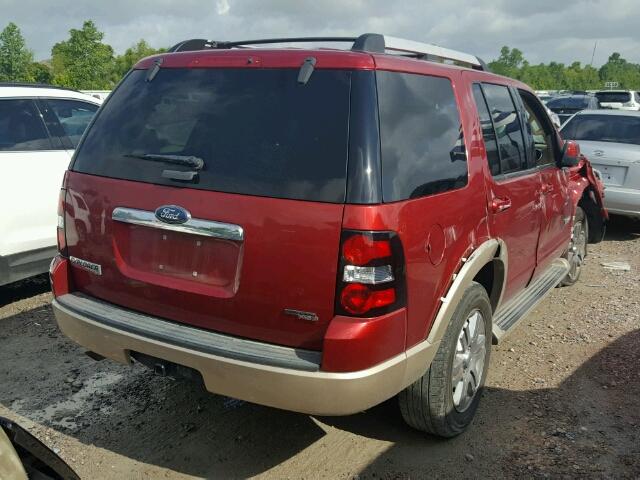 1FMEU64E27UB78929 - 2007 FORD EXPLORER E MAROON photo 4