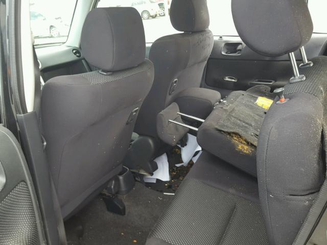 JTLKT334264037895 - 2006 TOYOTA SCION XB შავი ფოტო 6