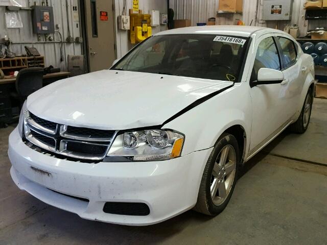 1B3BD1FB6BN577232 - 2011 DODGE AVENGER MA WHITE photo 2