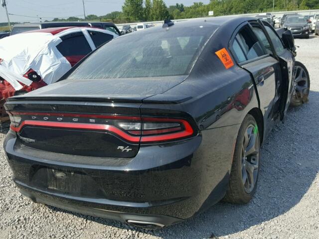 2C3CDXCT0FH759949 - 2015 DODGE CHARGER R/ BLACK photo 4