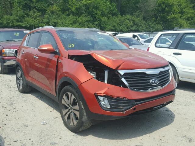 KNDPCCA25B7162241 - 2011 KIA SPORTAGE E ORANGE photo 1