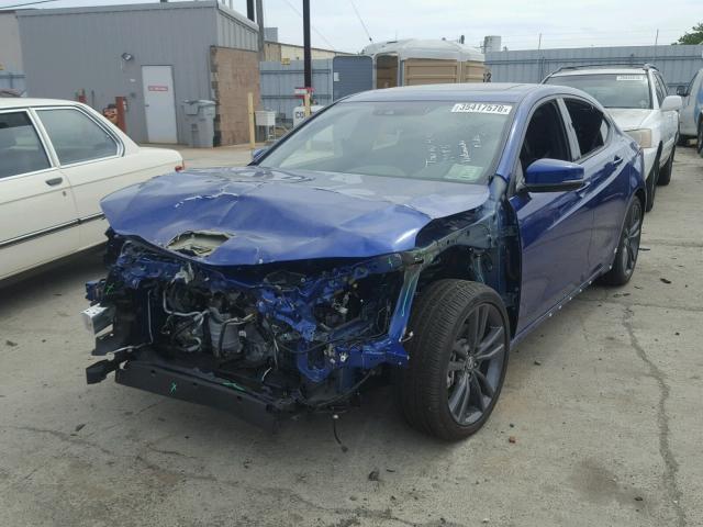 19UUB2F64JA000096 - 2018 ACURA TLX TECH+A BLUE photo 2