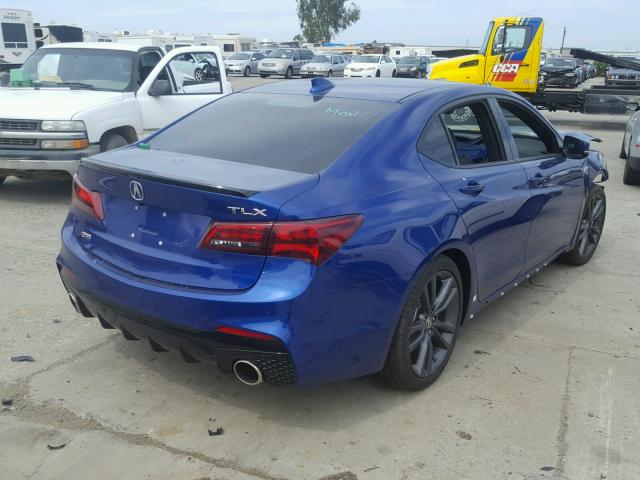 19UUB2F64JA000096 - 2018 ACURA TLX TECH+A BLUE photo 4