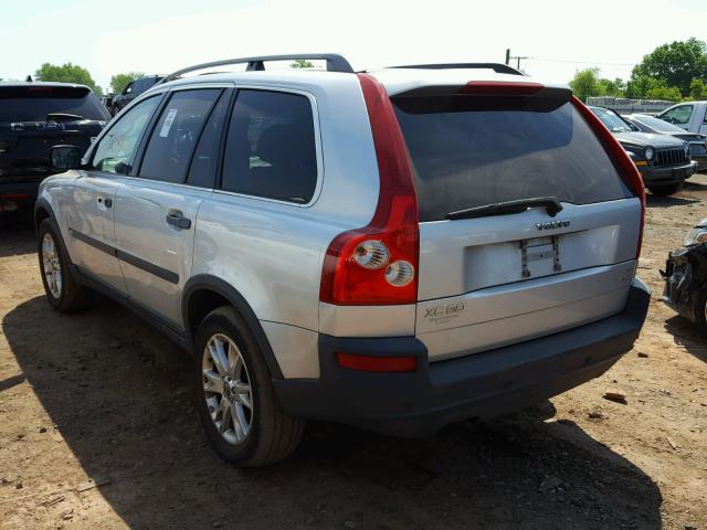 YV1CZ911251170869 - 2005 VOLVO XC90 T6 SILVER photo 3