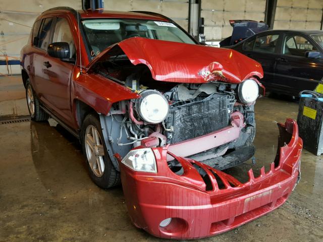 1J8FT47W67D190496 - 2007 JEEP COMPASS RED photo 1