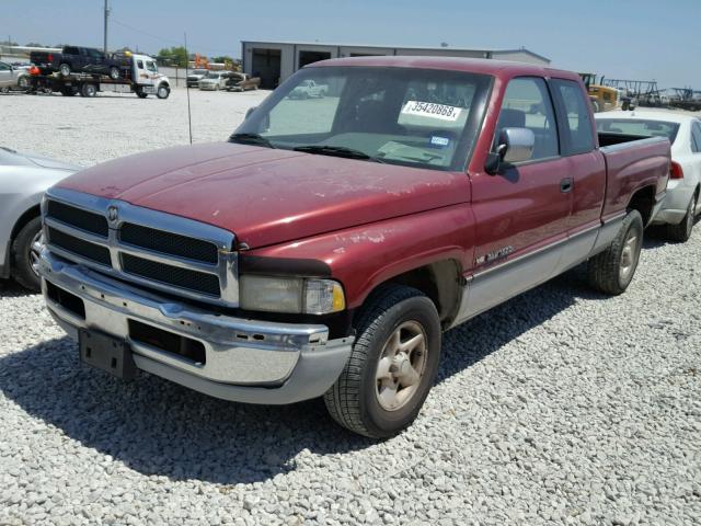 3B7HC13Y7TG154853 - 1996 DODGE RAM 1500 MAROON photo 2