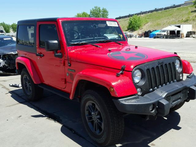 1C4AJWAG9JL848216 - 2018 JEEP WRANGLER S 红色 照片 1