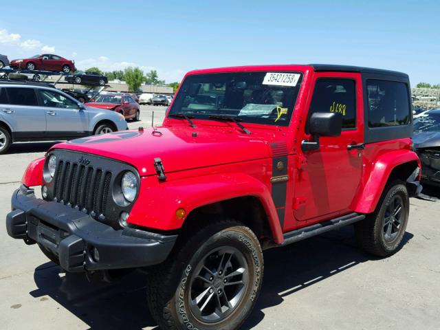 1C4AJWAG9JL848216 - 2018 JEEP WRANGLER S 红色 照片 2