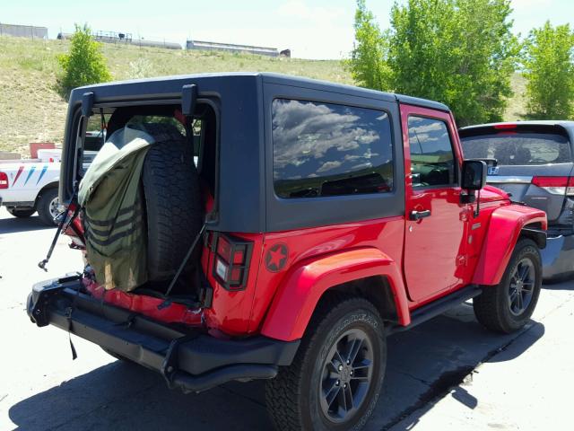 1C4AJWAG9JL848216 - 2018 JEEP WRANGLER S 红色 照片 4