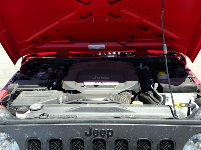 1C4AJWAG9JL848216 - 2018 JEEP WRANGLER S 红色 照片 7