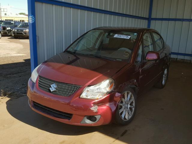 JS2YC5A22B6302838 - 2011 SUZUKI SX4 LE MAROON photo 2