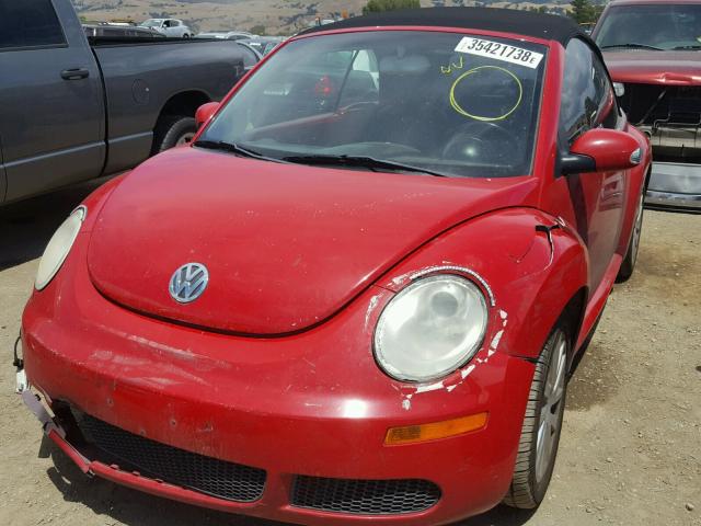 3VWRG31Y78M403844 - 2008 VOLKSWAGEN NEW BEETLE 红色 照片 2