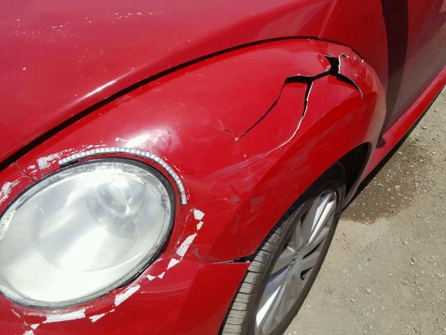 3VWRG31Y78M403844 - 2008 VOLKSWAGEN NEW BEETLE 红色 照片 9