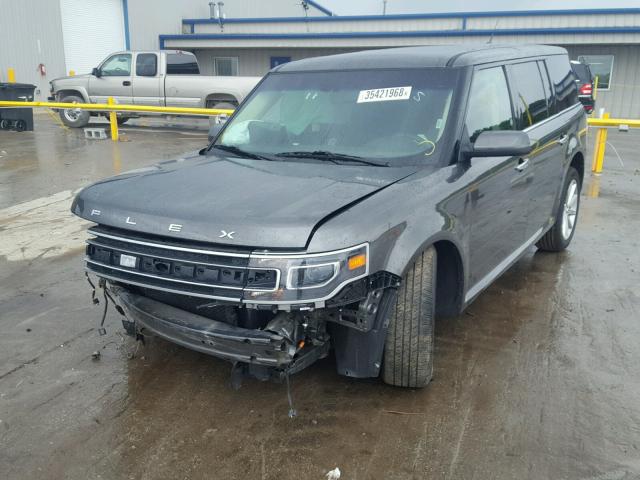 2FMGK5D86HBA03643 - 2017 FORD FLEX LIMIT GRAY photo 2