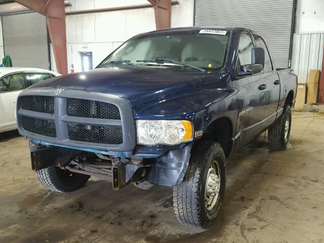 3D7KS28DX5G828796 - 2005 DODGE RAM 2500 S BLUE photo 2