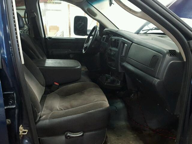 3D7KS28DX5G828796 - 2005 DODGE RAM 2500 S BLUE photo 5