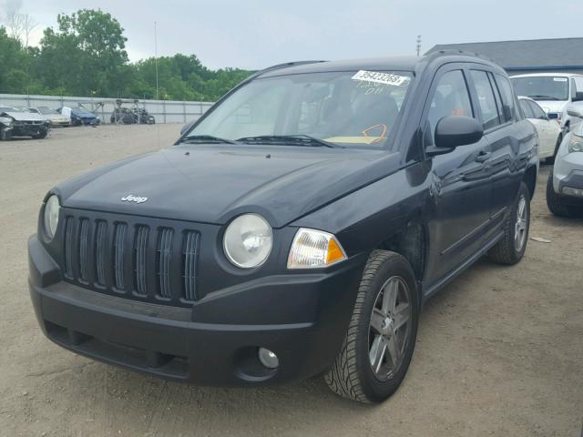 1J8FT47098D706539 - 2008 JEEP COMPASS SP BLACK photo 2