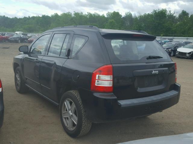 1J8FT47098D706539 - 2008 JEEP COMPASS SP BLACK photo 3