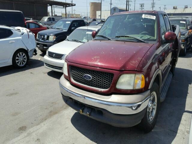 1FTRW07L13KA57161 - 2003 FORD F150 SUPER BURGUNDY photo 2