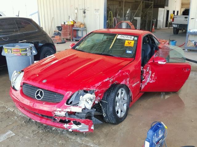 WDBKK49F11F234663 - 2001 MERCEDES-BENZ SLK 230 KO RED photo 2