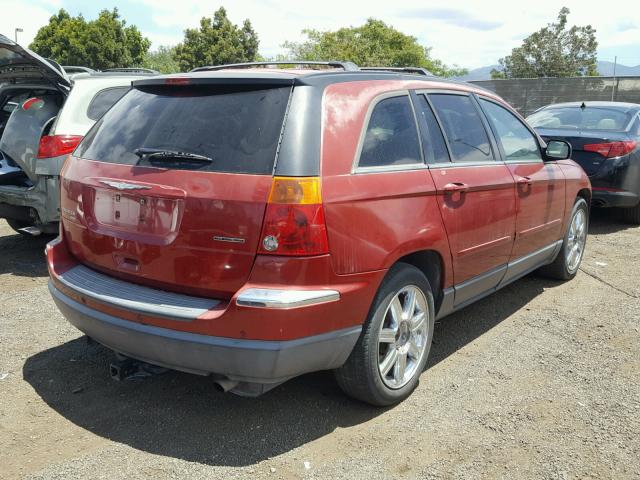 2C8GF68475R372583 - 2005 CHRYSLER PACIFICA T RED photo 4