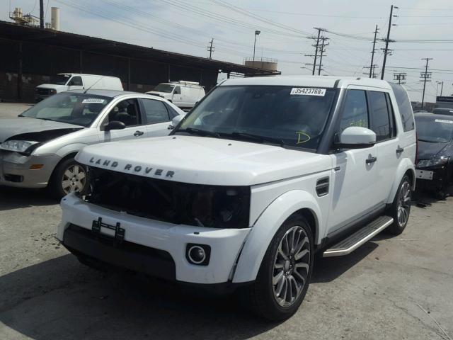 SALAG2V64FA772585 - 2015 LAND ROVER LR4 HSE WHITE photo 2