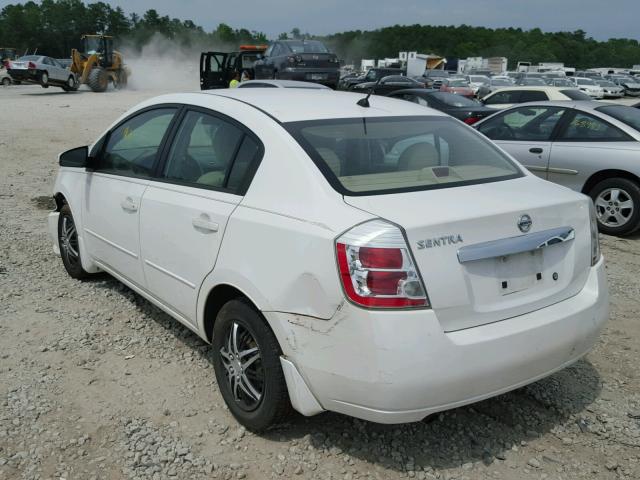 3N1AB6AP5AL709401 - 2010 NISSAN SENTRA 2.0 WHITE photo 3