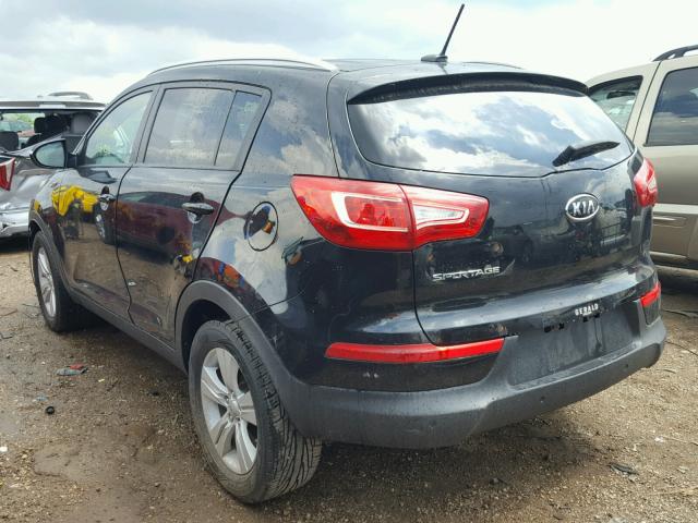 KNDPB3A23C7348817 - 2012 KIA SPORTAGE B BLACK photo 3