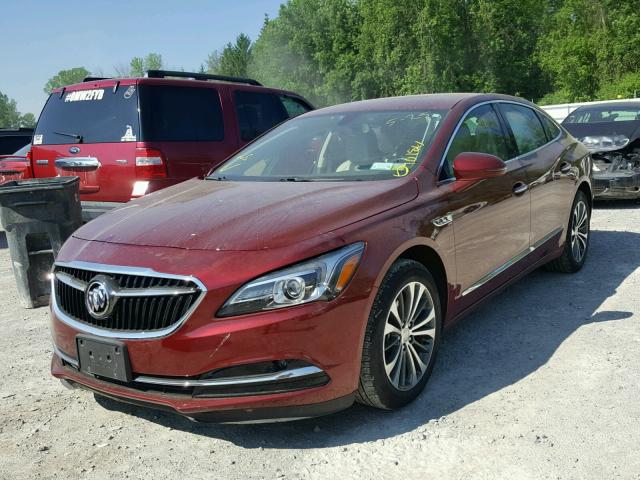 1G4ZP5SS7HU154610 - 2017 BUICK LACROSSE E RED photo 2