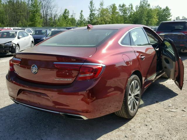 1G4ZP5SS7HU154610 - 2017 BUICK LACROSSE E RED photo 4