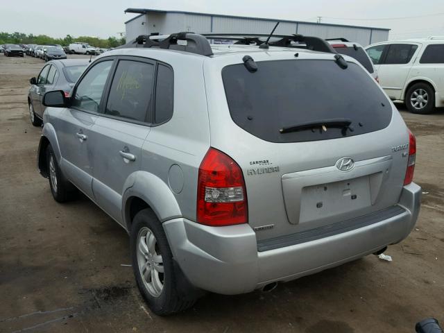 KM8JN12D28U858498 - 2008 HYUNDAI TUCSON SE SILVER photo 3