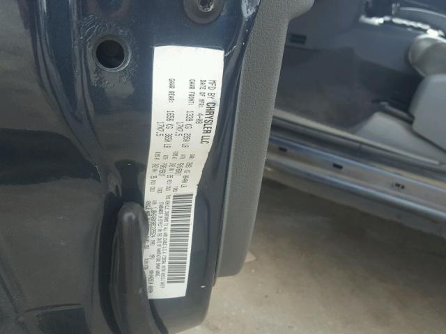 1J8HH48P27C533411 - 2007 JEEP COMMANDER BLUE photo 10