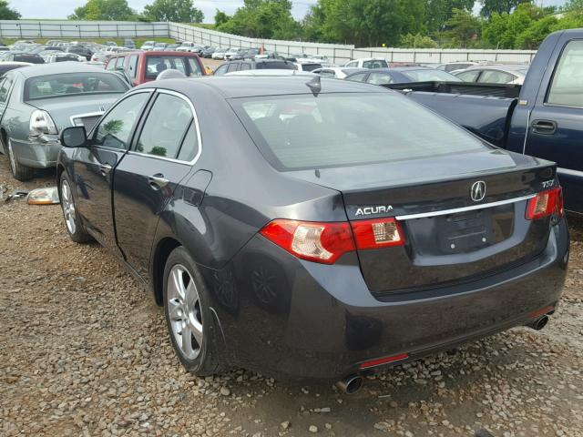 JH4CU2F66CC005441 - 2012 ACURA TSX TECH GRAY photo 3