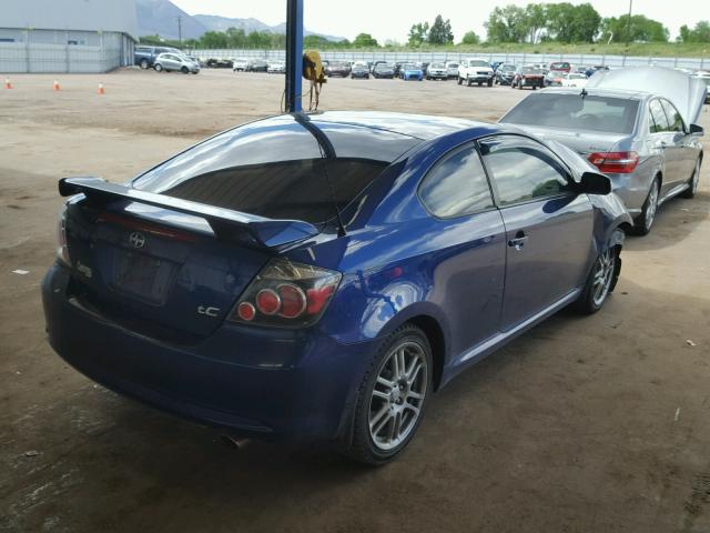 JTKDE167490287748 - 2009 SCION TC BLUE photo 4