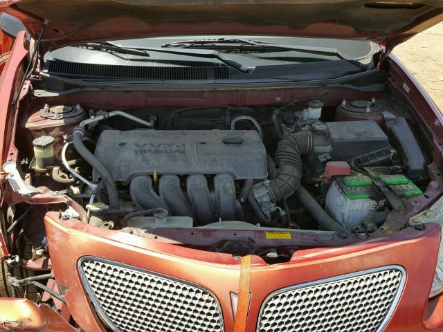 5Y2SL65897Z411307 - 2007 PONTIAC VIBE ORANGE photo 7