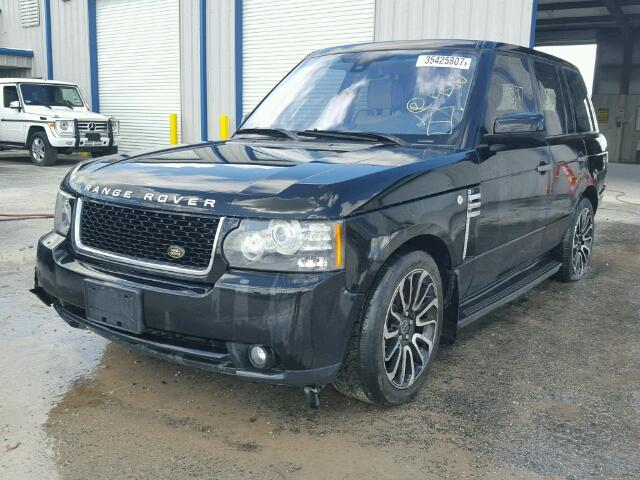 SALMF1D45AA323970 - 2010 LAND ROVER RANGE ROVE BLACK photo 2