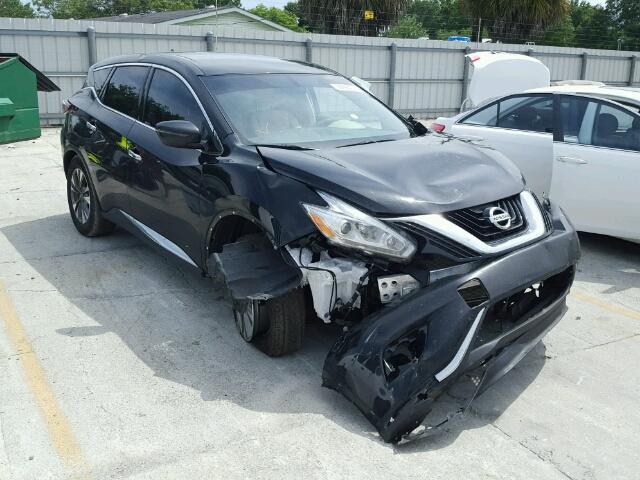 5N1AZ2MG9GN103455 - 2016 NISSAN MURANO S BLACK photo 1