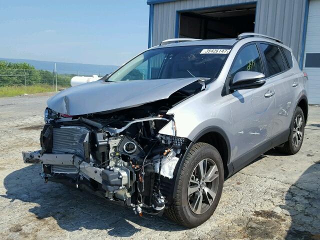 2T3WFREV7HW357877 - 2017 TOYOTA RAV4 XLE GRAY photo 2