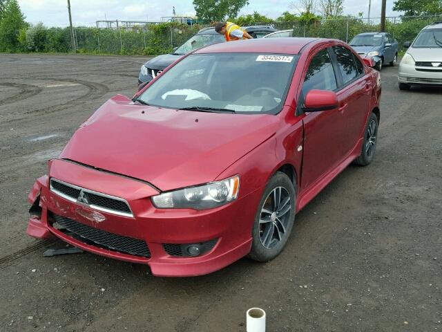 JA32U2FU2AU608212 - 2010 MITSUBISHI LANCER ES/ RED photo 2