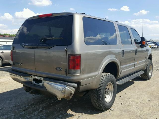 1FMSU43F93EB25070 - 2003 FORD EXCURSION GRAY photo 4