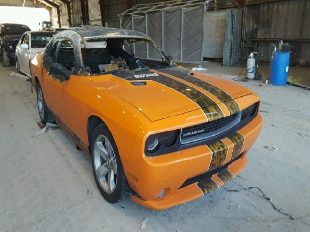 2C3CDYAG6EH153341 - 2014 DODGE CHALLENGER ORANGE photo 1