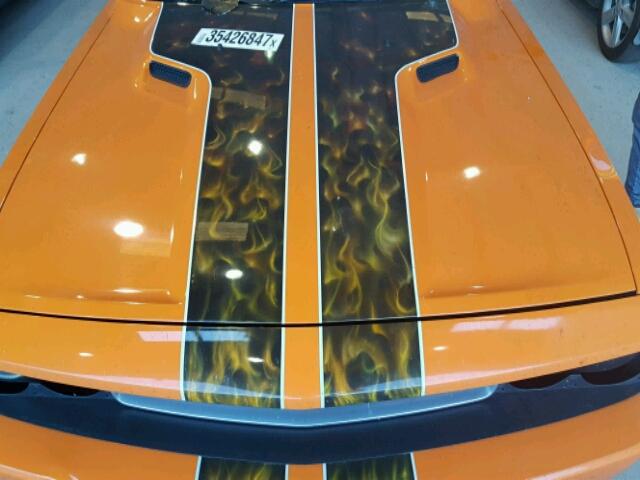 2C3CDYAG6EH153341 - 2014 DODGE CHALLENGER ORANGE photo 7