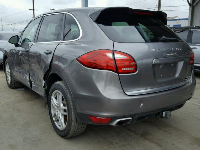 WP1AB2A22BLA41823 - 2011 PORSCHE CAYENNE S CHARCOAL photo 3