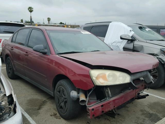 1G1ZS58F87F228481 - 2007 CHEVROLET MALIBU LS RED photo 1