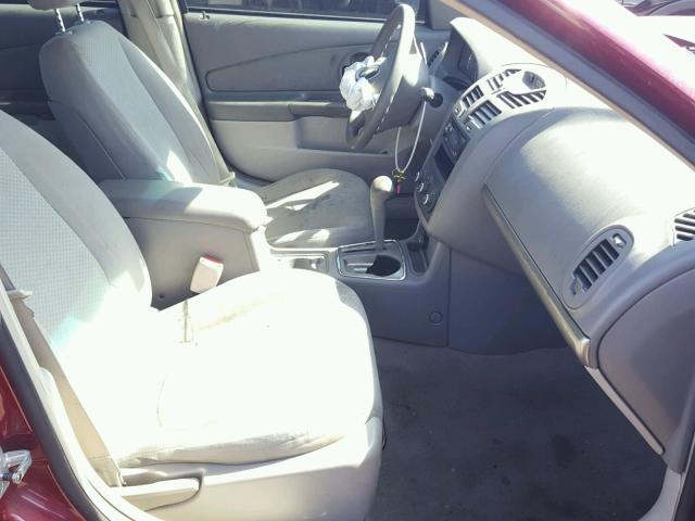 1G1ZS58F87F228481 - 2007 CHEVROLET MALIBU LS RED photo 5